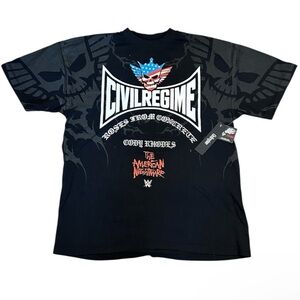 Civil Regime WWE Cody Rhodes Oversized Graphic T Shirt Small